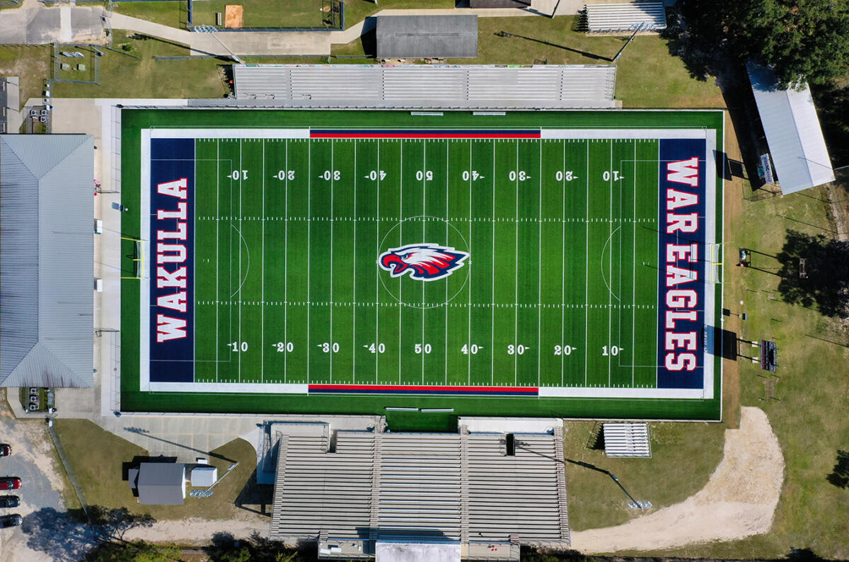 Aerial of Football Field